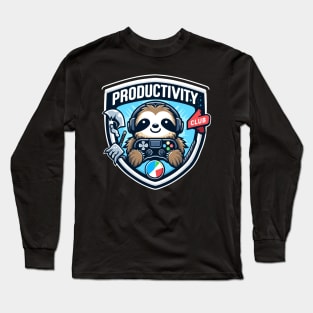 Sloth productivity club Long Sleeve T-Shirt